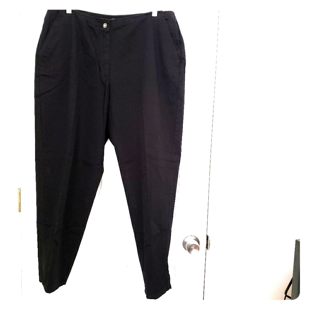 Vintage Liz Claiborne First Issue  Plus Size Cotton Black Pants